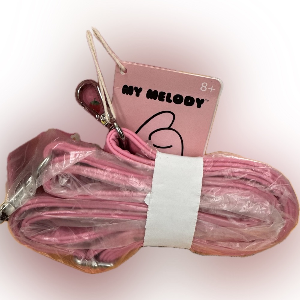 Loungefly My Melody 🍓Strawberrry 🍓 SUPREME Pink Jandbag - Picture 7 of 9